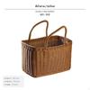 Wicker outdoor meal Basket, Handheld Storage MultiSize Portable Organizer for Outdoor,