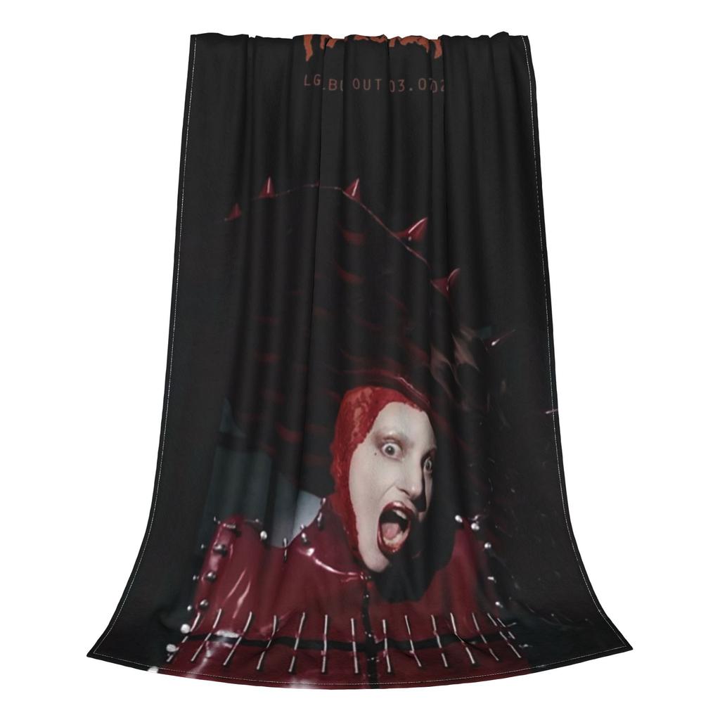 Lady Gaga Mayhem New Album Music Blanket Multi-function Flannel Sofa Throw Blanket for Couch Bedding Office Throws Bedspread