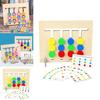 Vierfarben Obst Tier Logikspiel Holz Montessori Lernspielzeug für Kinder