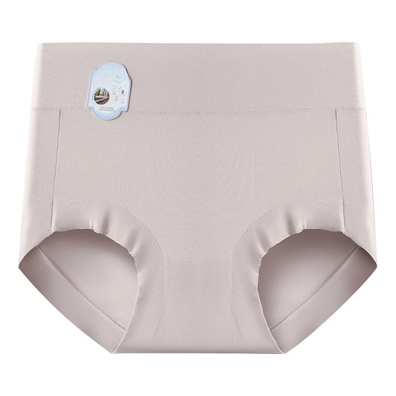 Large Size Ladies Spring and Autumn Comfortable Antibacterial High Waist Belly Wrap Hip Briefs