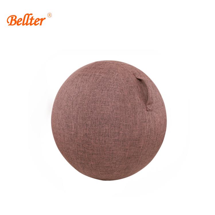 Breathable, Anti-Pilling Cotton Linen Yoga Ball Cover, 55cm