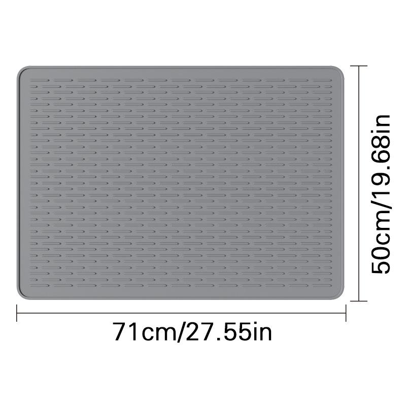 1PCS Stove Top Cover Protector Mat Non-Slip Silicone Heat Resistant Mat for Kitchen Countertop Dish Drying Rack Pad with