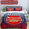 3pcs Duvet Cover Set (1*Duvet Cover + 2*Pillowcase, Without Core), Custom Name football team F.C Pattern Bedding Set, Home Bedroom Decor Gift