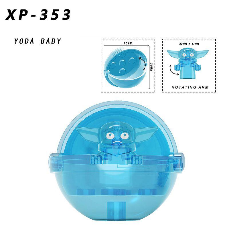 Yoda Baby Christmas Rotating Arm Mandalorian Building Blocks Toy For Creative Play