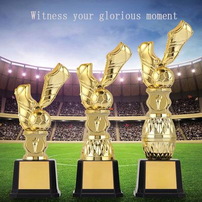 Golden Boot Trophy European Creative Football Match School Club Čestná trofej Suvenýr Resin Medal Trophy