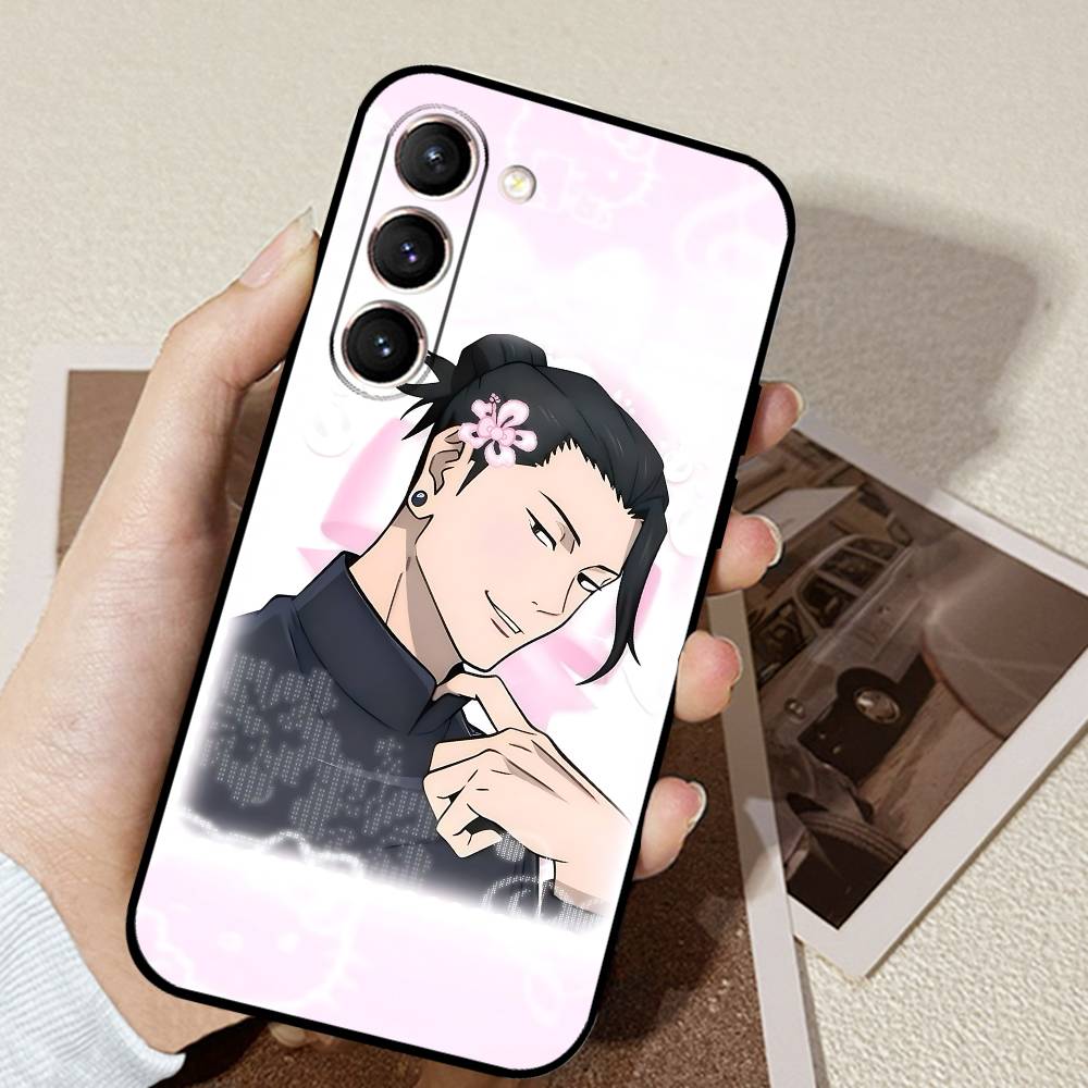 Suguru Geto Phone Case Black Ultra-thin Shockproof Case For Samsung S24/S25/S22/S30/Note20/Lite/Ultra/5G/Plus/FE