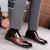 Herren Business Slip on Oxford PU Leder Atmungsaktive spitze Zehenschuhe