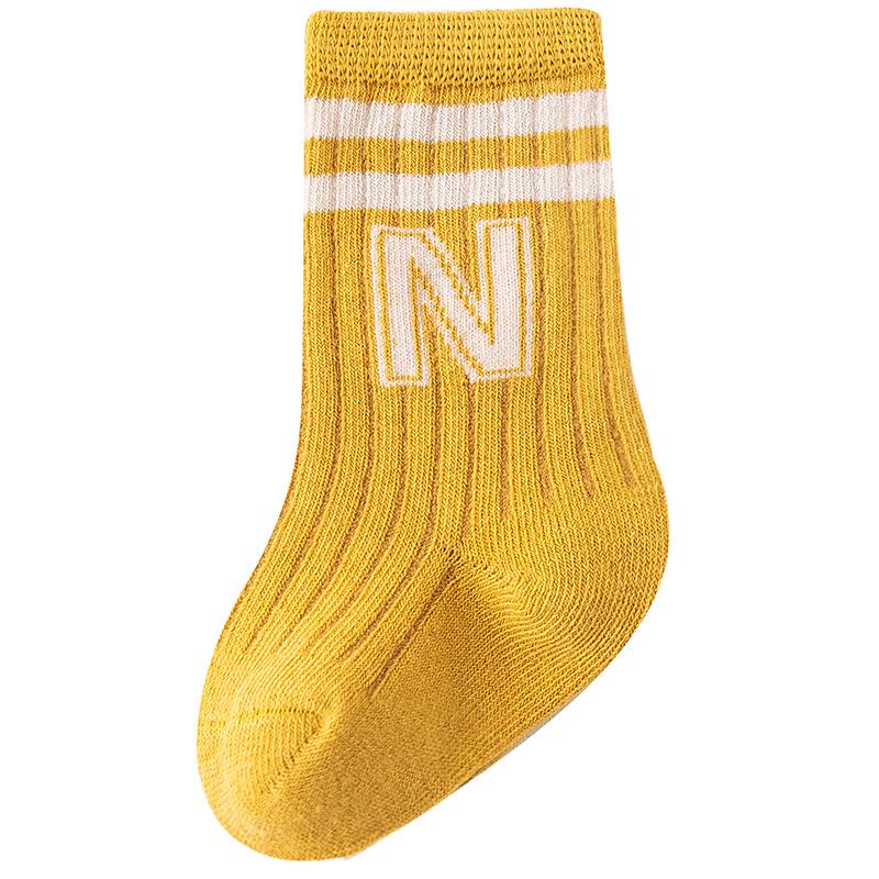 Unisex Baby and Toddler Mid-Calf Cotton Socks for Spring and Autumn (0-3 Years)