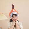 Funny Adult Stuffed Tennis Racket Shape Hat Christmas Headwear Women Teen Carnivals Party Gift Birthday Christmas Hat