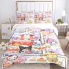 3pcs Happy Birthday Sanrio Quilt Set Soft and Comfortable Bedroom, Guest Room and Dorm Decor Bedding Set W029