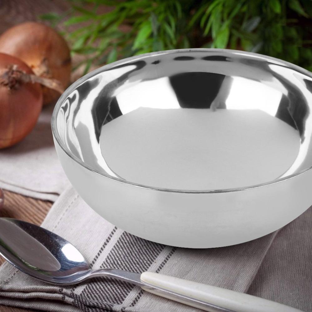 Rustless Steel Salad Bowl Thickened Canteen Bowl Rust Resistant Soup Bowl Home Use