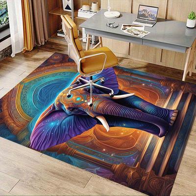 1pc. Colorful Elephant Rug for Home Decor, Office Carpet, Chair Cover, Outdoor Mat, Gift Item
