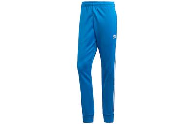 Pantalones de Chándal de Punto para Hombre Azules con Puños Moderados ED6058