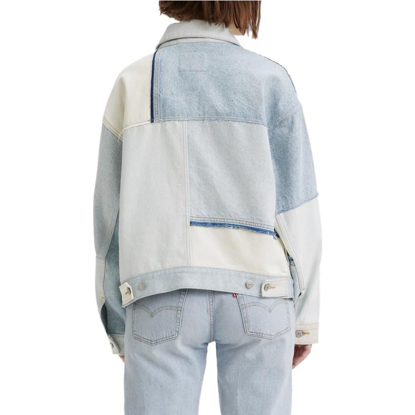 Levis Džínsová bunda Color Block Dámske bundy Modrá Viacfarebná A6050-0000