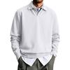 Men's Color Long Sleeve Shirt Casual Collared Top for Daily Wear