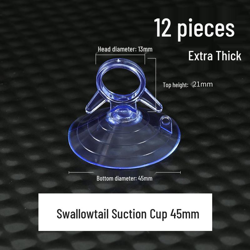 Transparent Glass Suction Hook - Strong Wall & Car Mount for Advertising or Hanging
