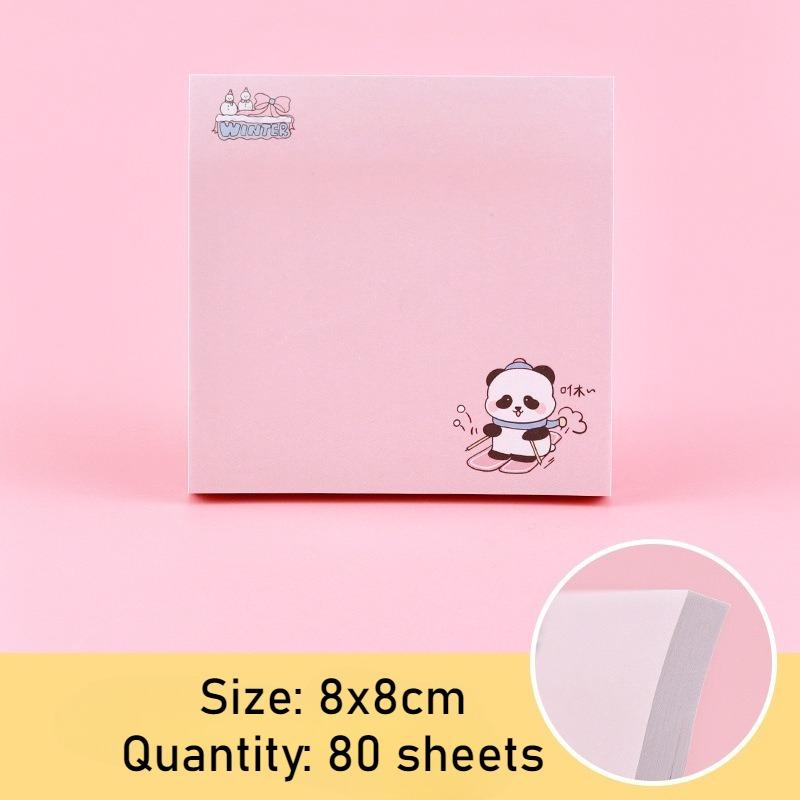80sheets Cartoon Posted It Memo Sticky Cute Sheep Panda Notes Pads Posits Stationery Stickers Notebook Planner Message Sticker