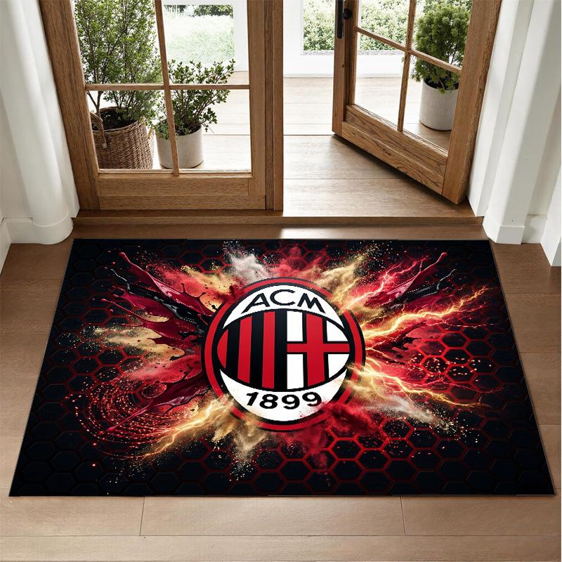 AC Milan Design Crystal Velvet Rug Soft Decorative Mat for Bedroom Entrance