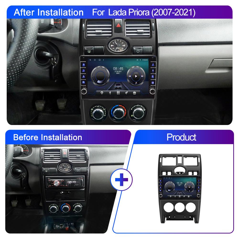 2 Din Car Radio Multimedia Video Player for LADA Priora 2007-2021 With Button Knob Android GPS Navigation Carplay 2+32GB