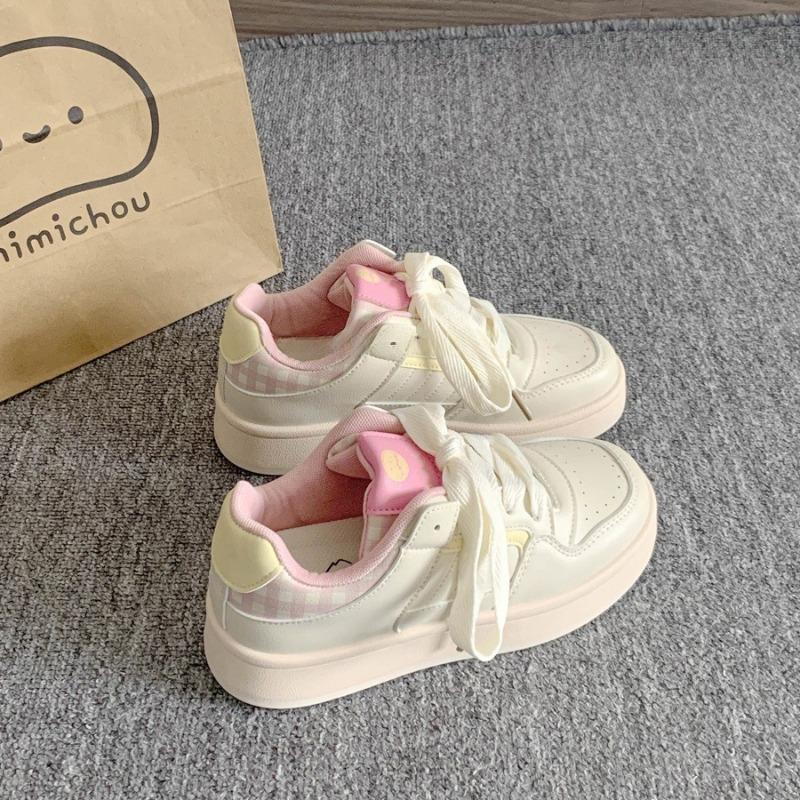 Thick baseplate shoes women's tide spring new student niche white shoes bread shoes women