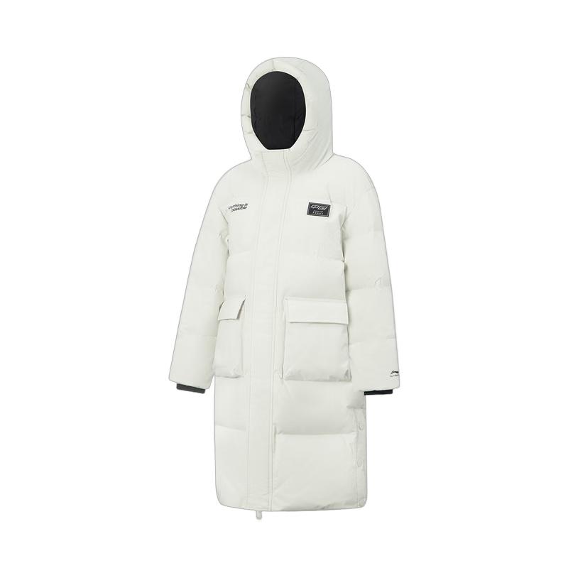 Li-Ning Youth Reflective Water-Repellent Loose Fit Long Duck Down Jacket M
