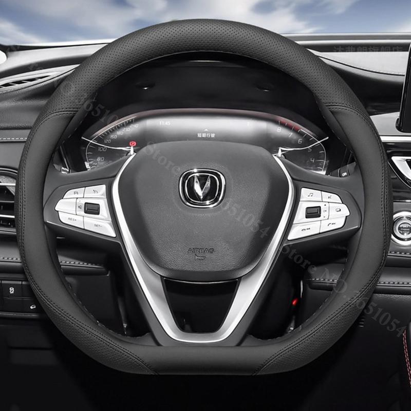 

Auto Steering Wheel Cover Leather Ultrathin Breathable Car Interior Handle Covers For Changan CS75 Plus 1st 2nd 3rd 4th Gen