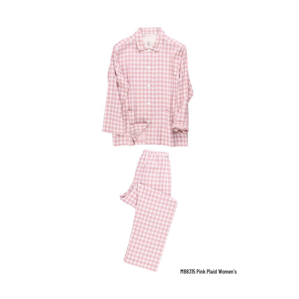 Long Sleeve Pure Cotton Gauze Pajamas - Spring & Autumn Couple Style
