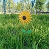 Sunflower Windmill 75cm/29.5in Metal Sunflower Windmill Windmill For Lawn Garden Yard Vintage Metal Sunflower