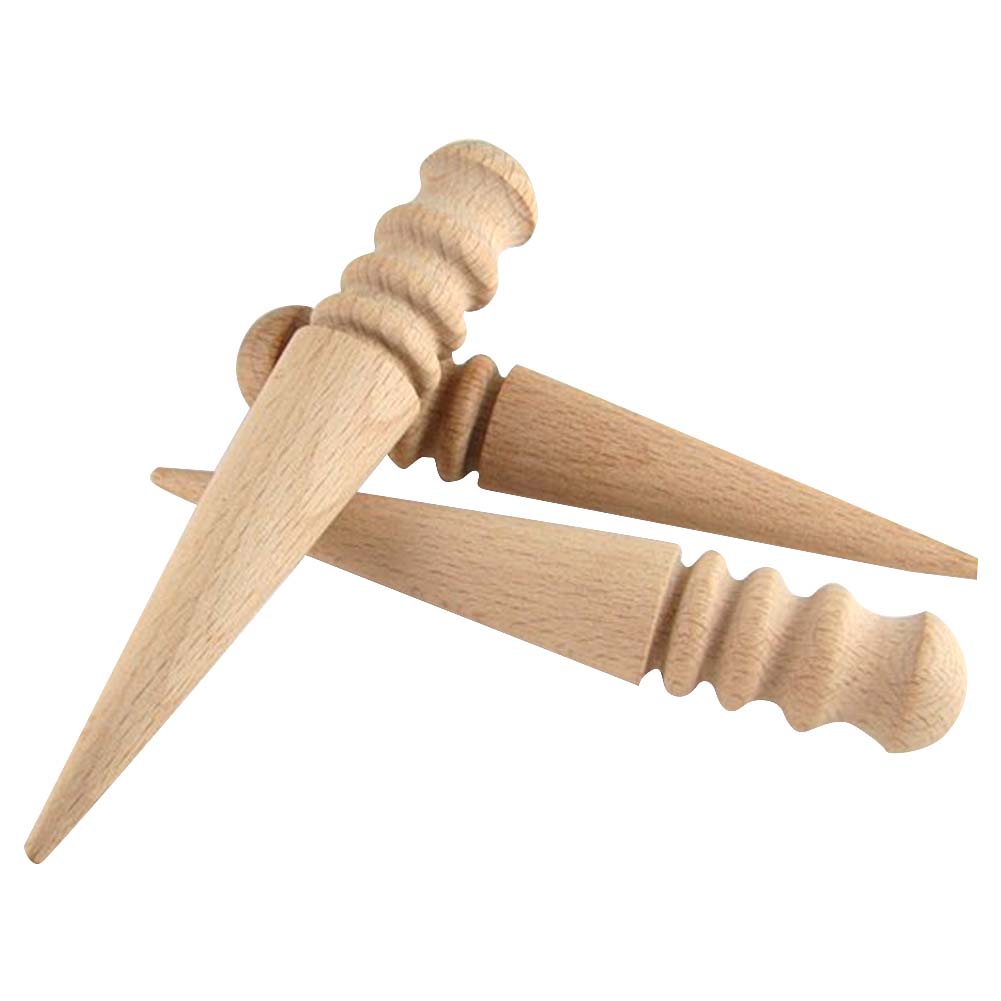 Lederkantenpolierstab Fräsen Leder Runder Holzstab Lederwerkzeuge