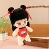 Plush Nezha New Toy Stuffed Doll With Red Braids Cushion Pillow Gift For Kids