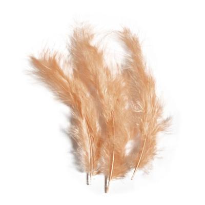 Downy Feather, Apricot, 10 - 15 Cm, 15 Pcs