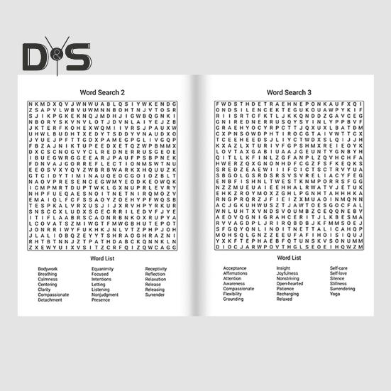 Mindfulness Word Search Book for Adults Relaxing Puzzle Book for Stress Anxiety Relief Calming Word Search Puzzles To Keep Your Mind Peaceful And