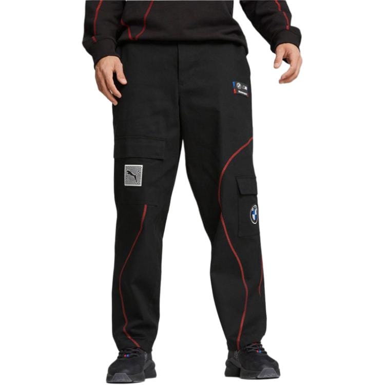 Puma X Bmw Motorsports Garage Logo-patch Trousers 621028-01