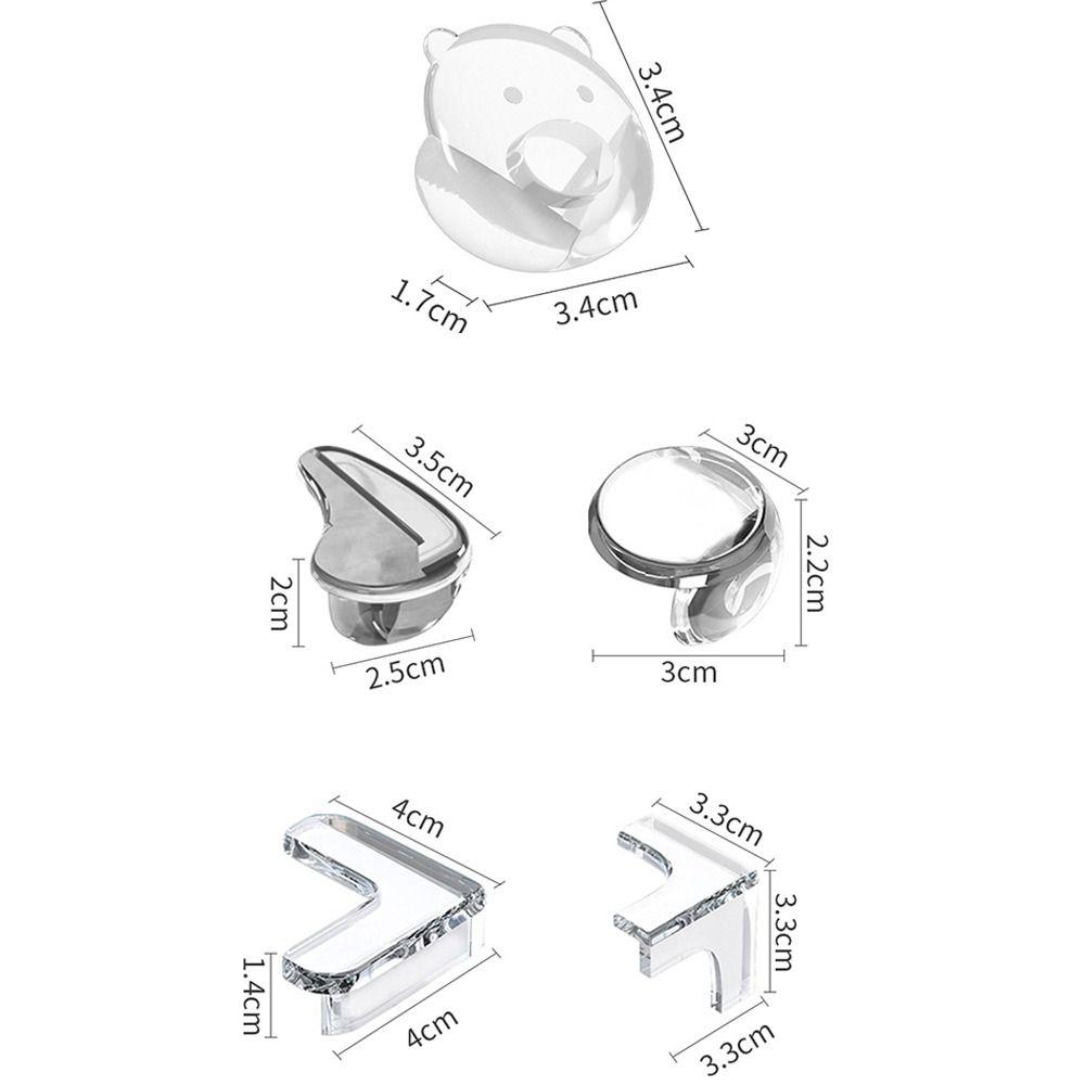 10PCS/4PCS Clear Corner Protectors Silicone Furniture Corner Protectors  Child Baby Safety