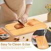 2Pcs Bamboo Cutting Board Antibacterial Mildew Kitchen Vegetable Cutting Board Double Sided Thickened Chopping Boards Portable