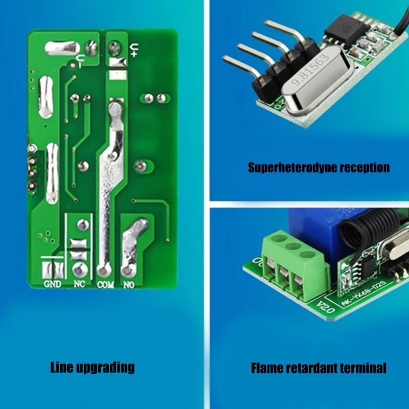 Wireless Remote Switcher ,315/433Hz Single Channel Wireless Remote for Family For Enhances Security And Lighting Control