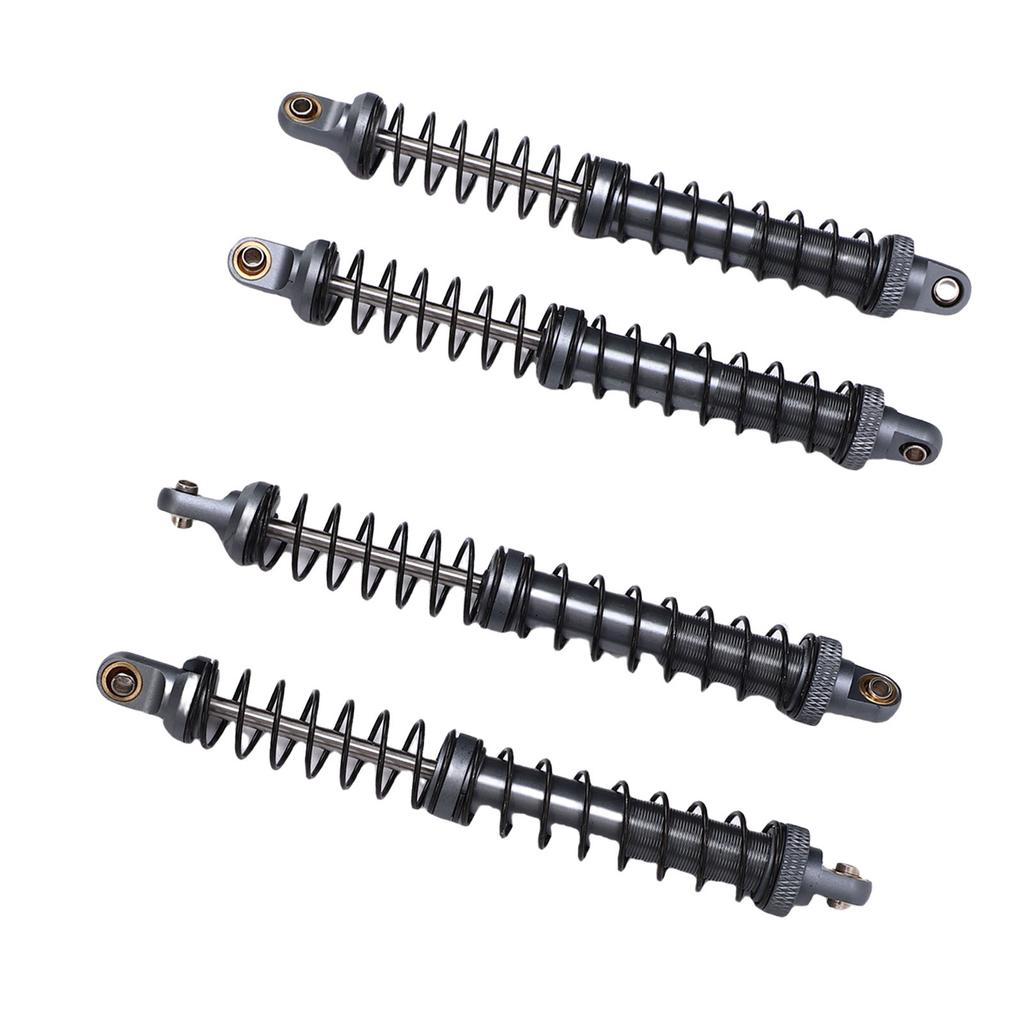 4Pcs 1Celsius10 Model Car Dual Spring Shock Damper Alloy 1Celsius10 RC Dampers with 8 Spare Springs 120mm