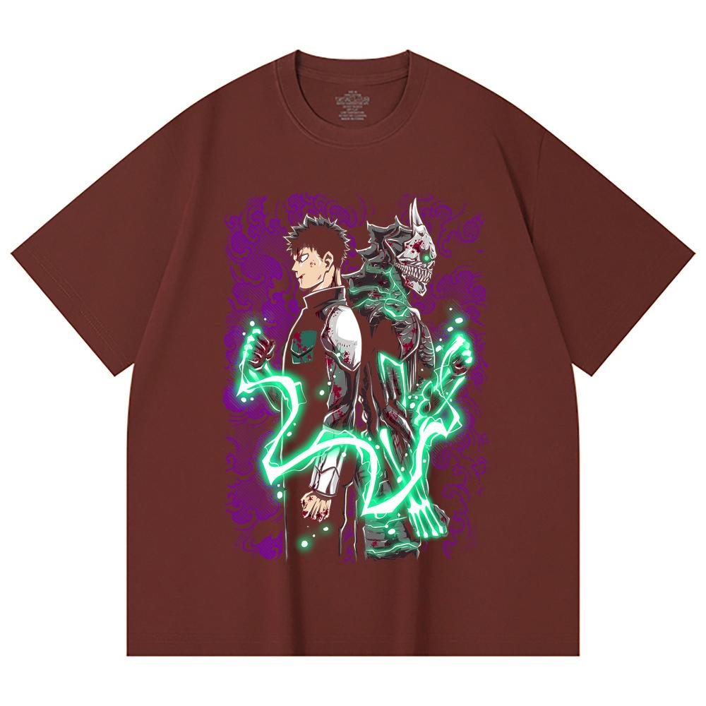 230 Gsm 100% Cotton Kaiju No 8 V9 Kafka Print Unisex Heavy Cotton T Shirt