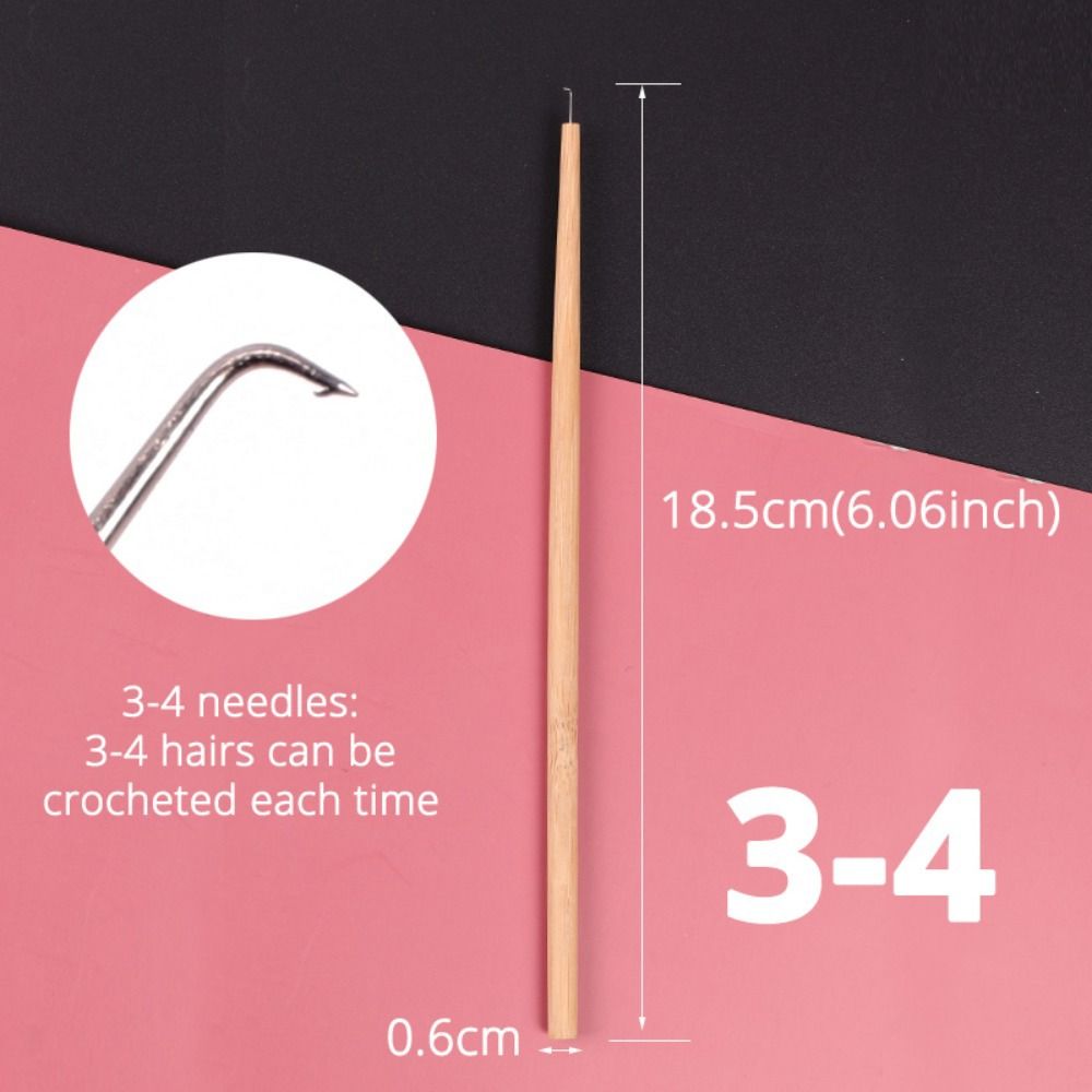 Use Hair Styling Tool Long Ventilating Needles Hook Crochet Needle Lace Wig Needle Wig Making Tools