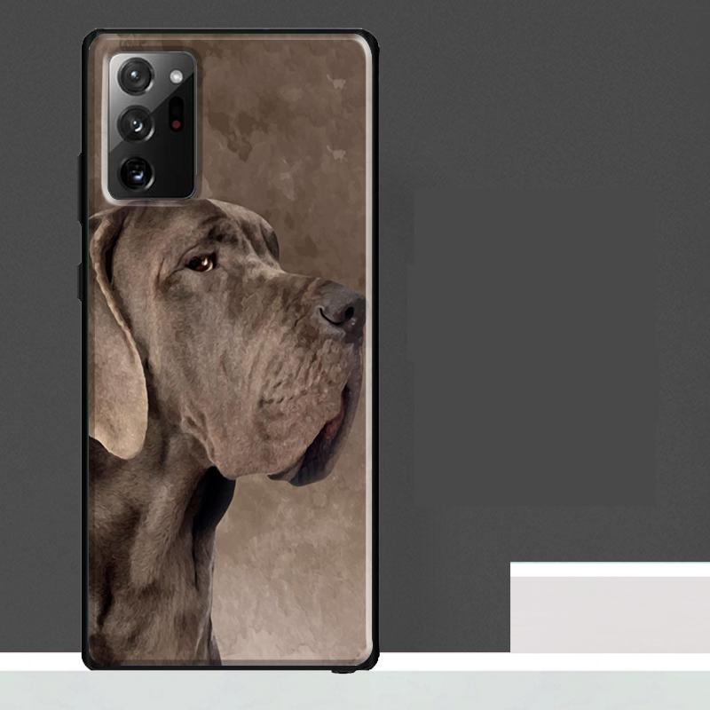Great Dane Dog Case For Samsung Galaxy S23 S24 S25 Ultra S9 S10 S20 S21 S22 Plus S23 FE S25 FE Phone Cover