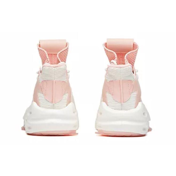 Anta Dominator Non-Slip Durable Mid-Top Skate Shoes Women Skate Shoes Pink White 922038066-2