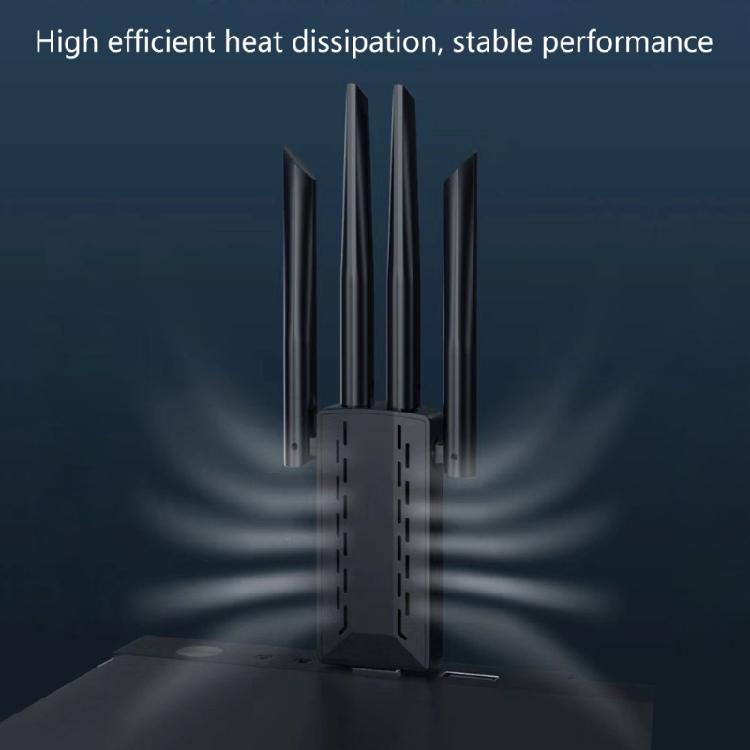 1300Mbps USB WiFi Card 2.4/5Ghz Double Band 4 External Antennas For Wide Compatibility