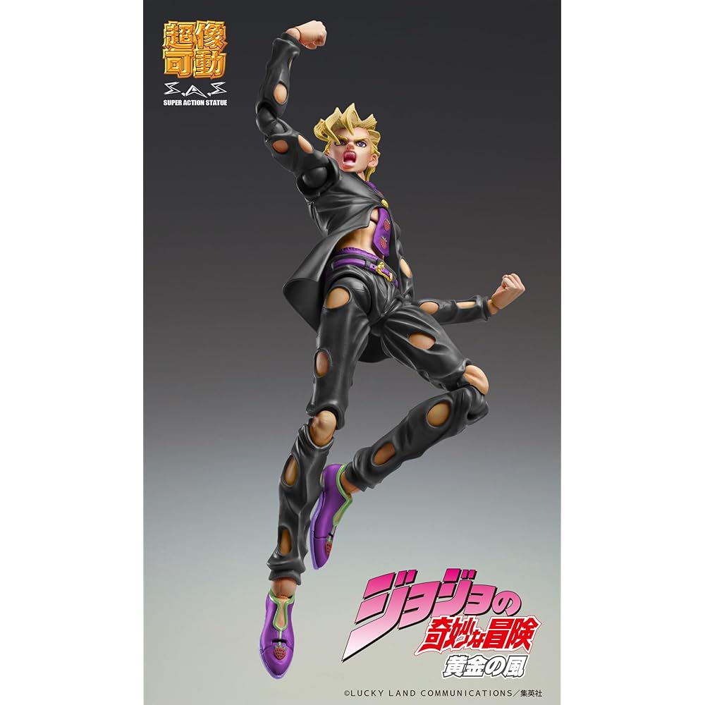 Super Action Statue "JoJo's Bizarre Adventure Part 5" "Panna Cotta Fugo Ver. BLACK" Approximately 150mm PVC & ABS & Nylon Painted Movable Figure