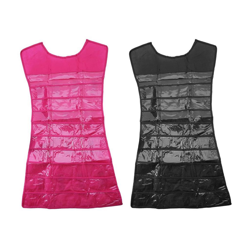 Large Jewelry Hanging Storage Bag Double Sided Jewelry Organizer Holder Foldable Necklace Bracelet Earring Rings Pouch