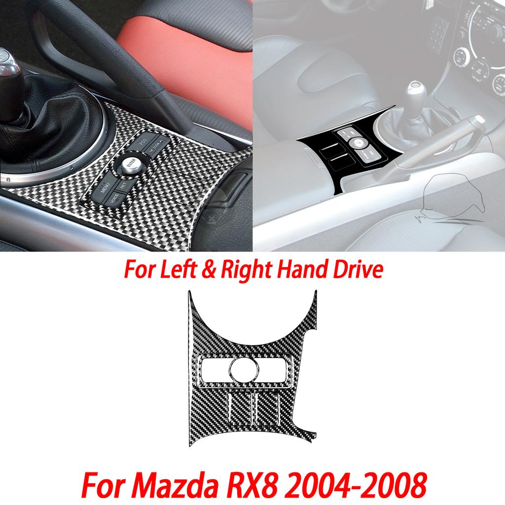 Gloss Black Plastic Car Interior Accessories Sticker AC Radio Door Handle Gear Shift Panel For Mazda RX8 2004-2008 SE3P JM1FE
