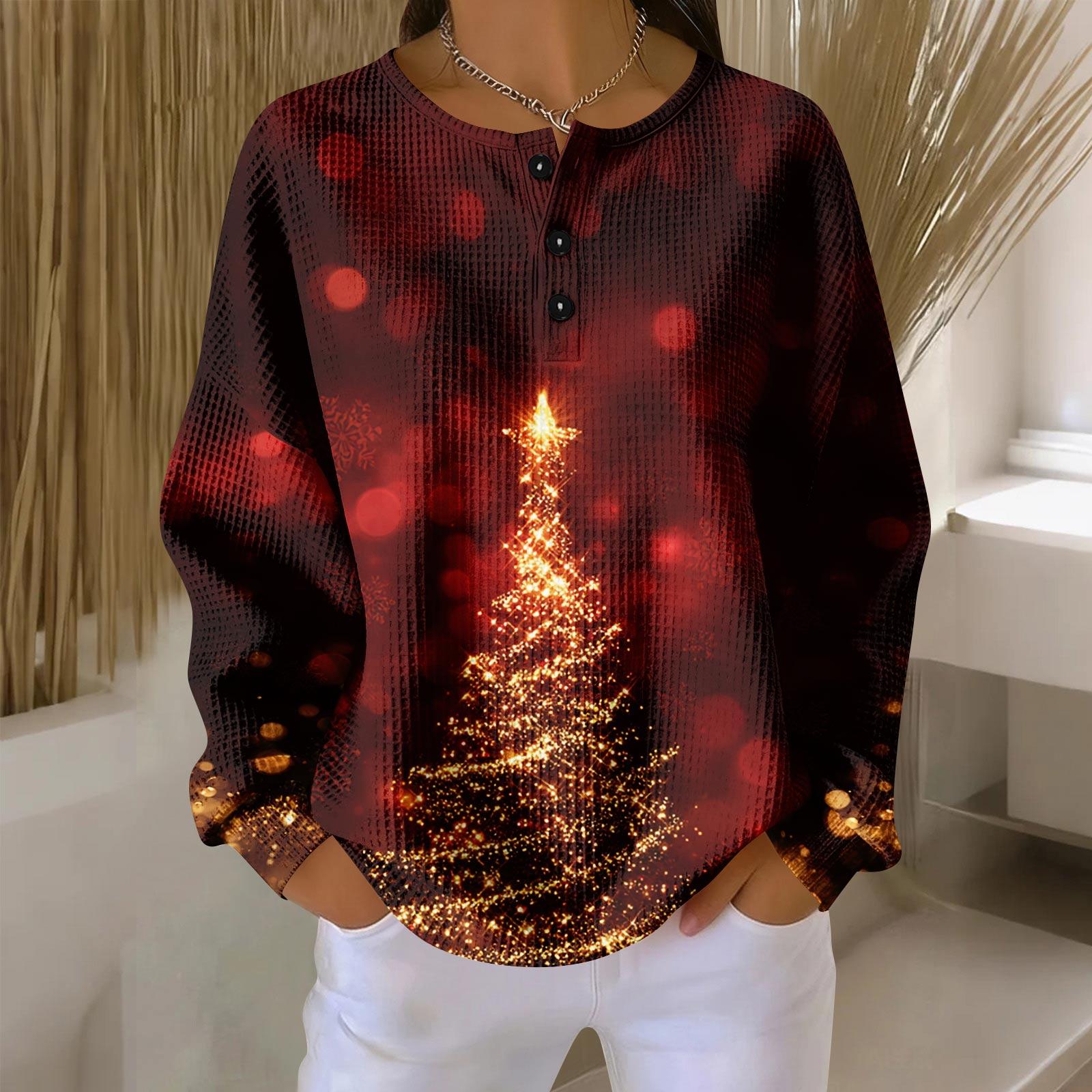 

Женские повседневные рубашки с длинным рукавом, топы на пуговицах с V-образным вырезом, свободный трикотаж, осенние фавориты для женщин M винный