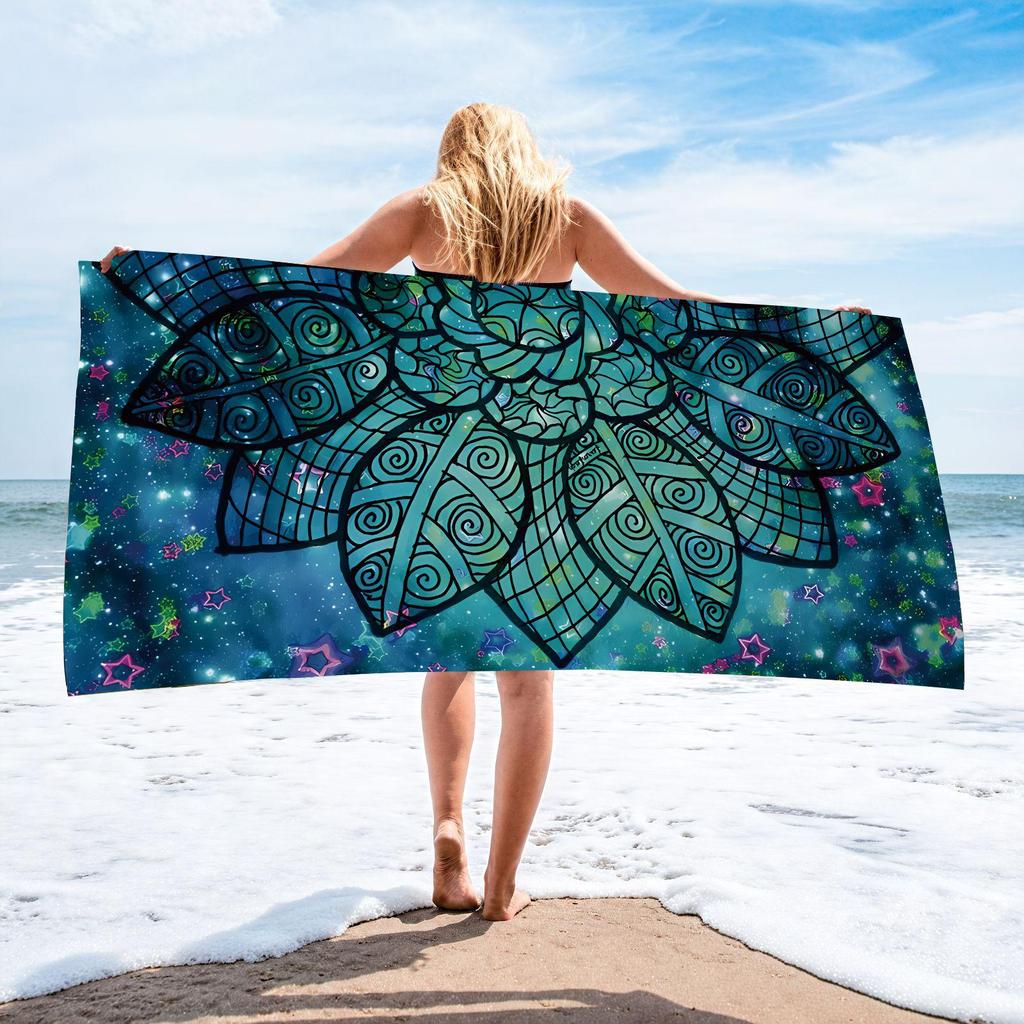 70x140 Microfiber Custom Printed Beach Towel - Absorbent & In Stock