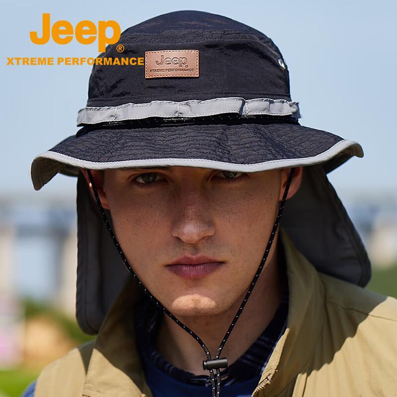 Jeep Men s UV Protection Breathable Fishing Bucket Hat One Size
