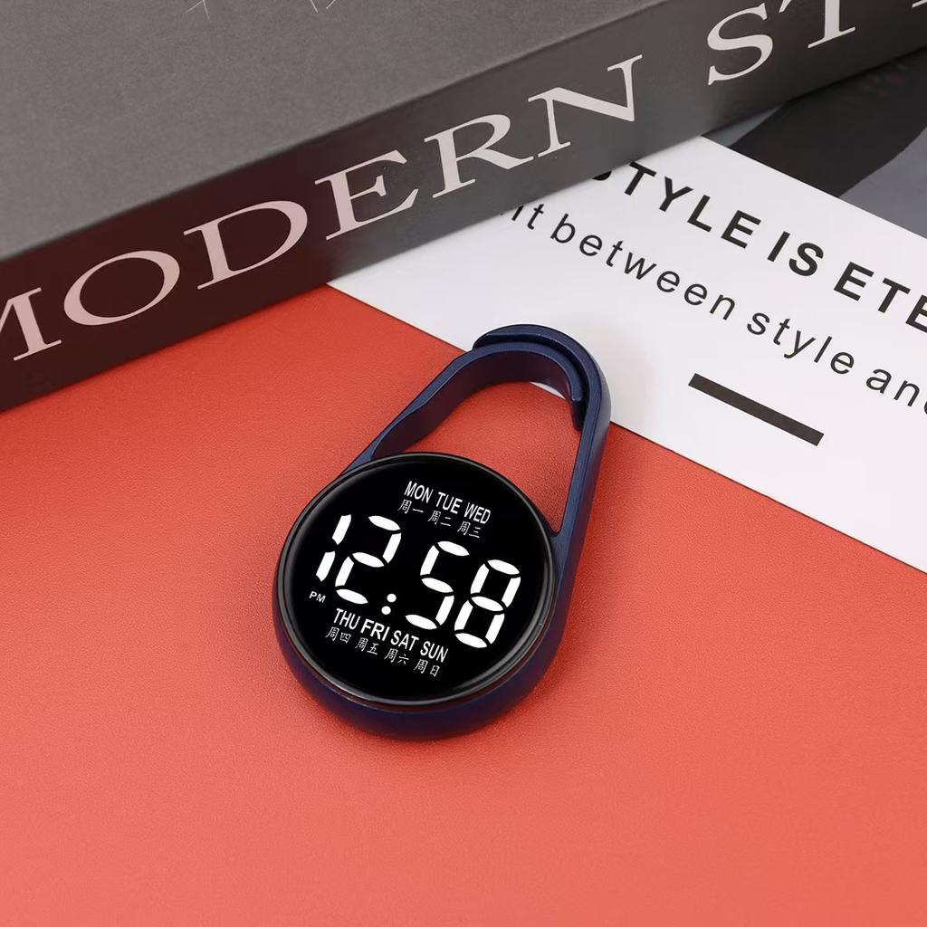 Fashion Primary School Students LED Simple Luminous Week Mini Electronic Watch Wall Watch Portable Test Waterproof