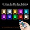 Timed Remote Night Light with Music Follow Up RGB Color Change Touch LED Light Soft Light Wood Grain Bedside Lamp